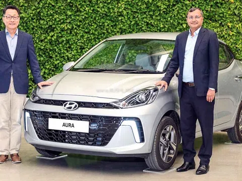 Hyundai Aura 2023 -  phiên bản sedan của Grand i10 ra mắt, giá siêu rẻ