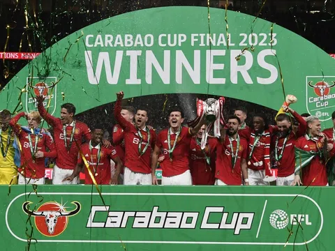 Bất ngờ mức thưởng 'bèo bọt' của cầu thủ MU khi vô địch Carabao Cup