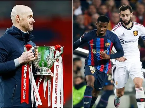 HLV Ten Hag đón tin 'cực vui', MU sáng cửa loại cả Real và Barca khỏi cúp châu Âu trong một mùa giải