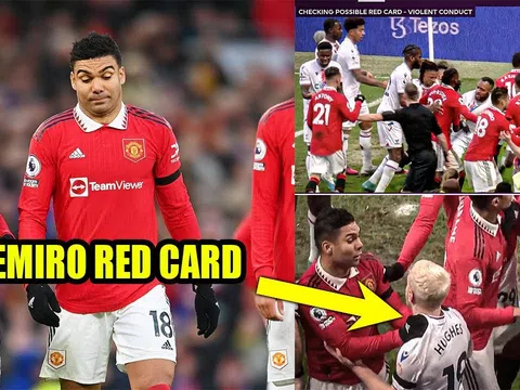 XÁC NHẬN: Man Utd có quyết định với tấm thẻ đỏ của Casemiro