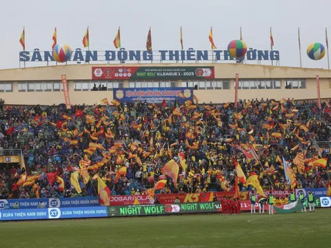 CLB Nam Định dẫn đầu vòng 1 V-League 2023 ở một thống kê đặc biệt