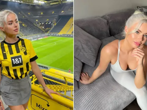 Cận cảnh vẻ đẹp nóng bỏng của CĐV quyết rũ nhất Dortmund