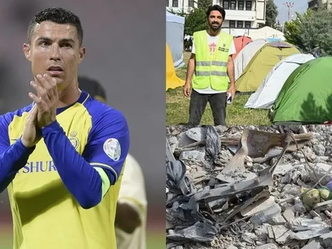 Siêu sao Ronaldo thể hiện nghĩa cử cao đẹp với nạn nhân thảm họa động đất