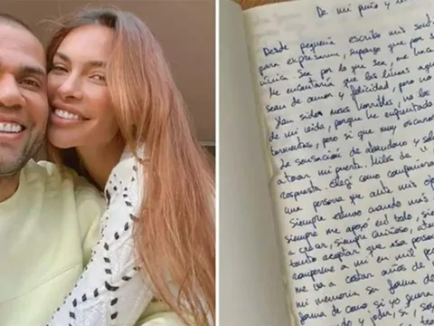 Vợ Dani Alves viết thư chia tay, nội dung khiến người xem rớt nước mắt