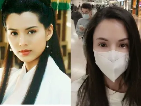 'Tiểu Long Nữ' Lý Nhược Đồng khoe vẻ đẹp trong veo trên tàu điện ngầm