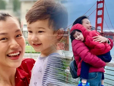 MC Hoàng Oanh lần đầu làm điều đặc biệt cho quý tử sau khi ly hôn chồng Tây 
