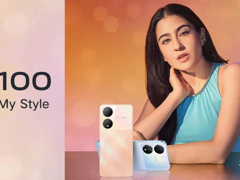 Vivo Y100 lộ diện thiết kế trước thềm ra mắt, thu hút người dùng với màu Rose Gold lấp lánh