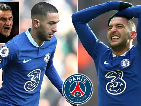 Bị 'chơi xỏ' vụ Ziyech, HLV PSG chỉ trích Chelsea giống 'gánh xiếc hạng A'