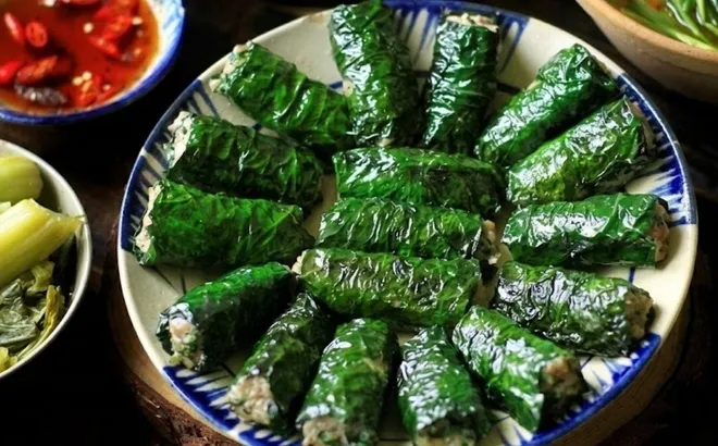 Cách rán chả lá lốt giữ màu xanh mướt đẹp mắt