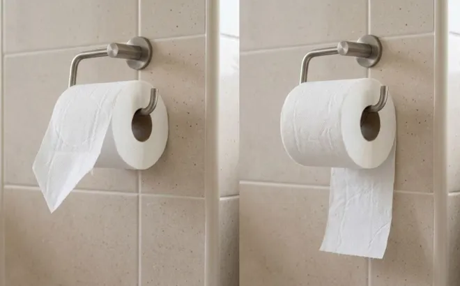 Nên để giấy vệ sinh xoay ra ngoài hay hướng vào trong?