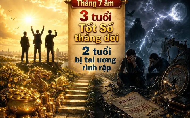 3 tuổi Tốt Số thắng đời, 2 tuổi bị tai ương rình rập trong tháng 7 Âm