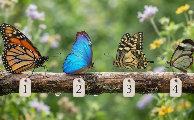 Trắc nghiệm: Hãy chọn 1 chú bướm bạn thấy ấn tượng nhất