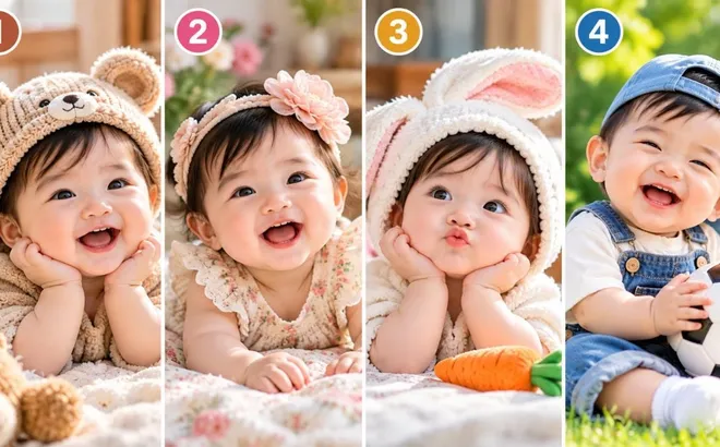 Em bé nào khiến bạn thấy dễ thương nhất để xem tâm hồn bạn tươi trẻ tới mức nào?