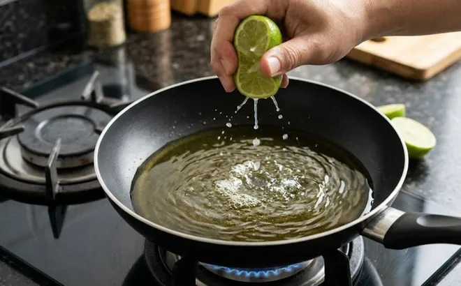 Tại sao khi chiên rán, nên cho vài giọt nước cốt chanh vào chảo dầu?